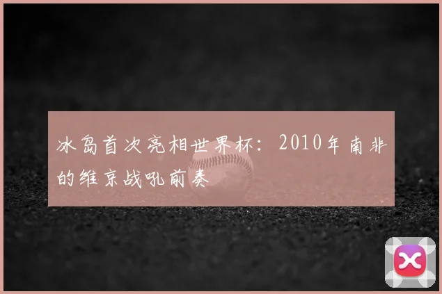 冰岛首次亮相世界杯：2010年南非的维京战吼前奏