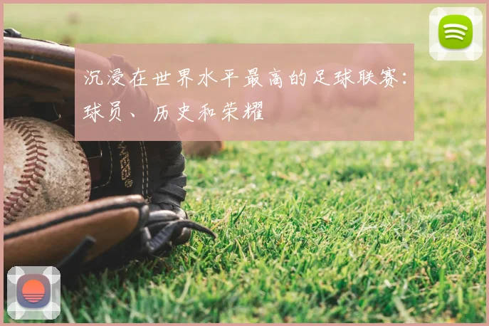 沉浸在世界水平最高的足球联赛：球员、历史和荣耀